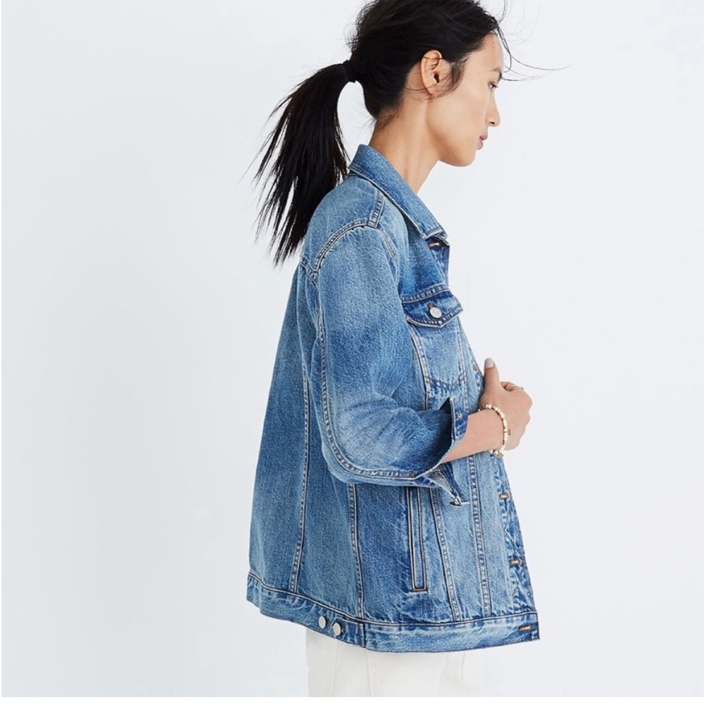 Madewell oversized spring denim jacket XS